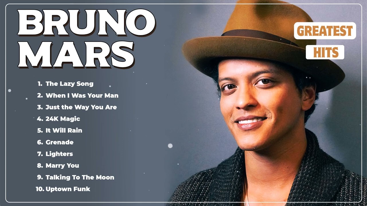 Bruno Mars Playlist 2024 - Best Songs Collection Full Album - The Best Of Bruno Mars - Greatest Hits cover art
