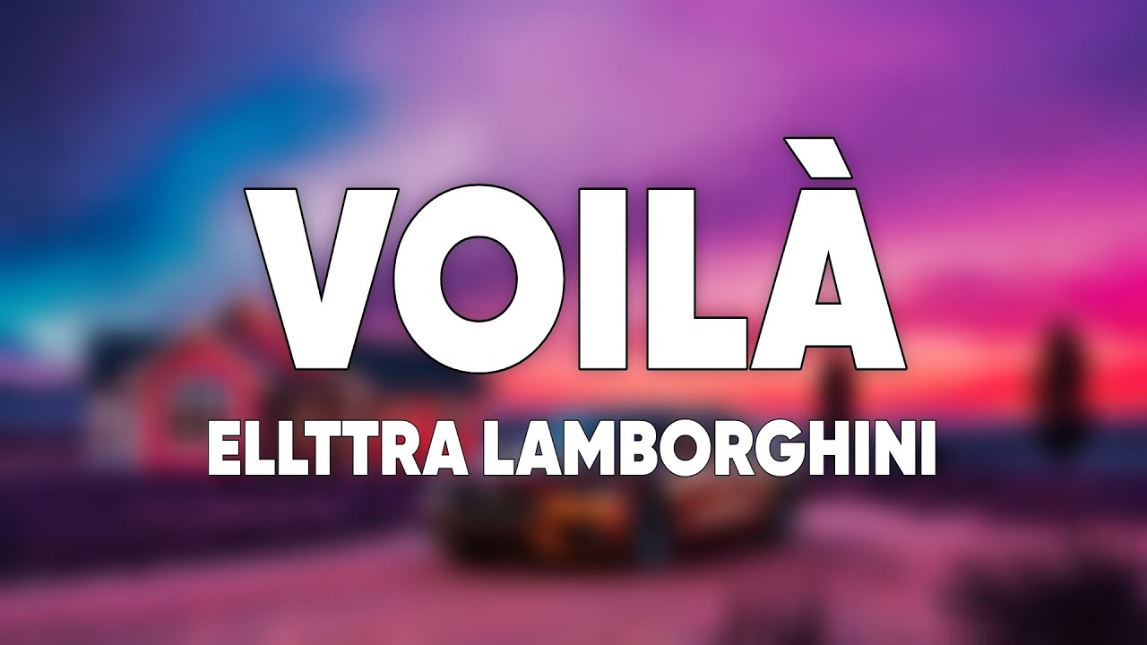 Elettra Lamborghini - Voilà | Sanremo 2026 cover art