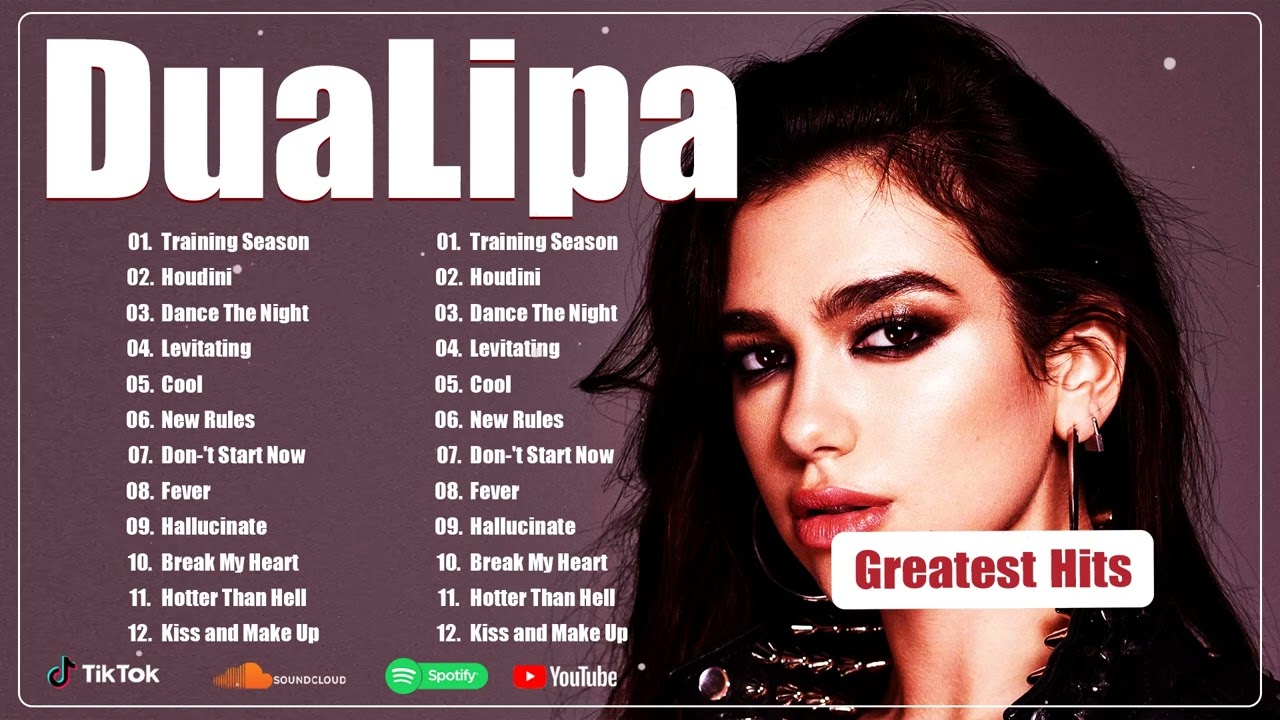 DuaLipa Greatest Hits 2024 - DuaLipa Best Songs Full Album 2024 - DuaLipa New Popular Songs 2024 cover art