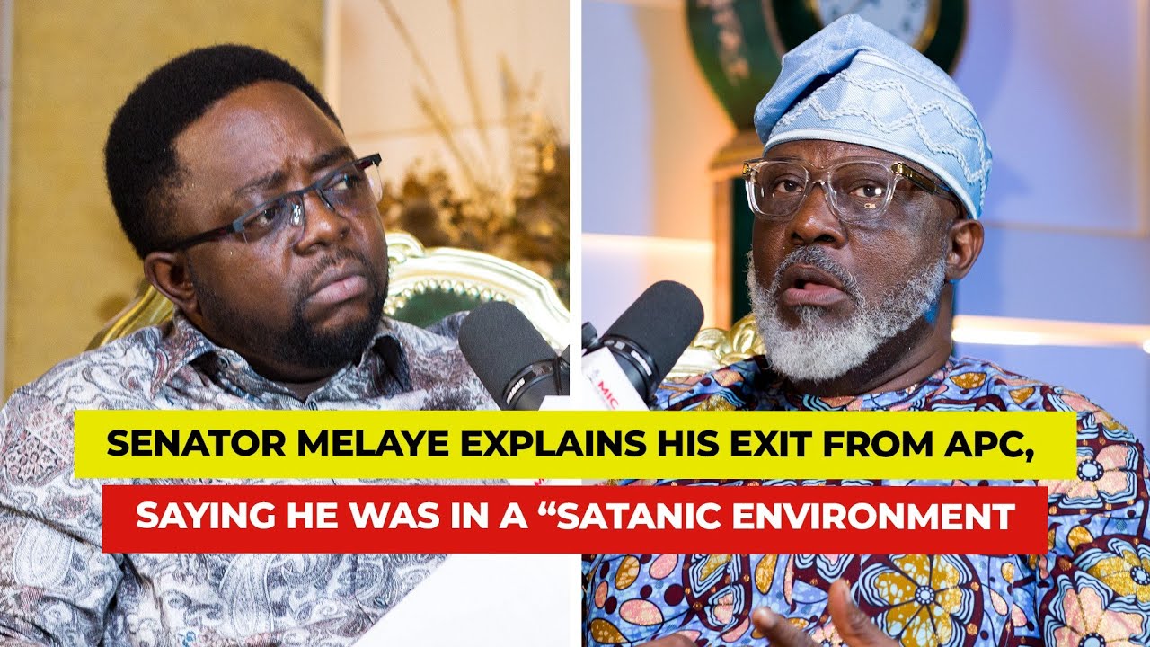 Senator Melaye explains his exit from APC, saying he was in a “satanic environment.” cover art