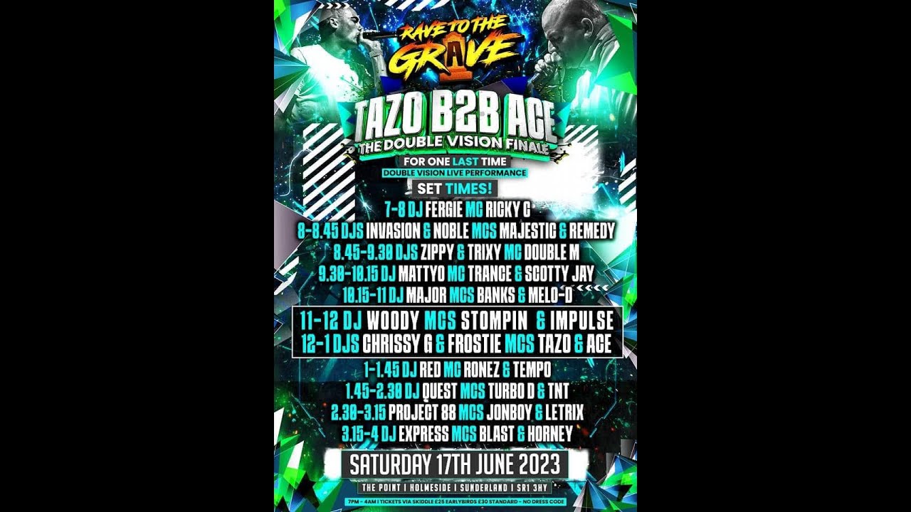 Rave To The Grave - 17th June 2023 -  Dj Red - Mc's Ronez & Tempo cover art