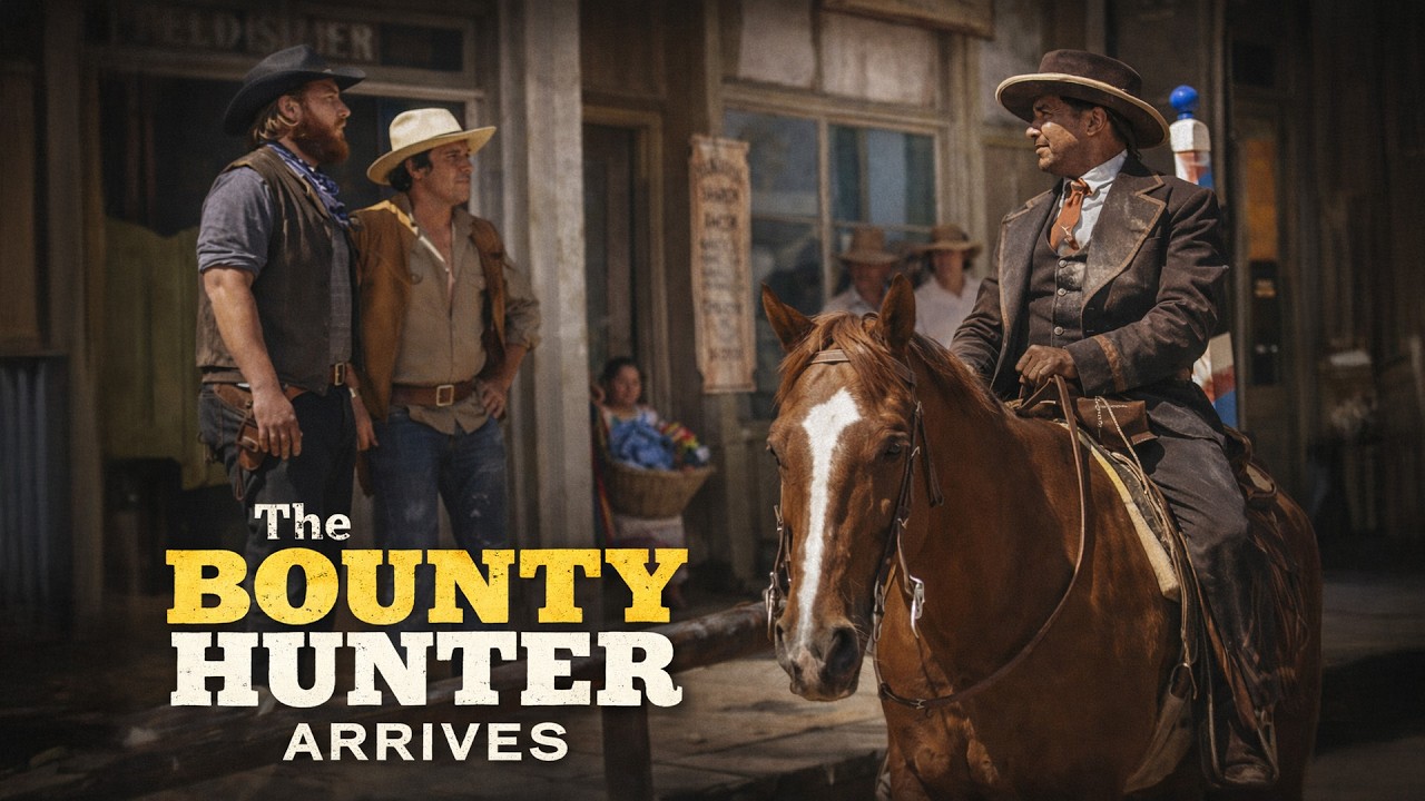The Bounty Hunter Arrives in Town | Classic Western Movie HD cover art