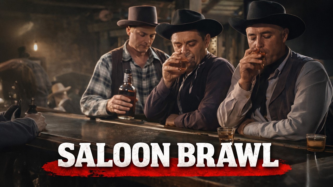 Guns, Fists, and Broken Chairs | Classic Western Saloon Fight Scene cover art