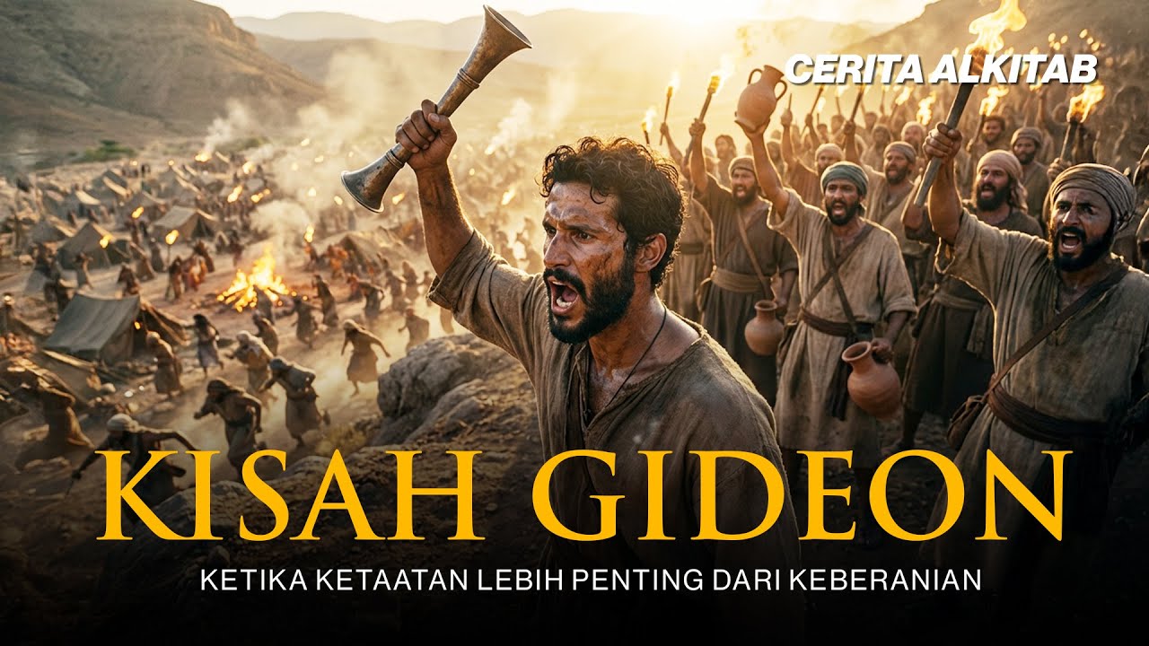 Cerita Alkitab: Gideon Melawan Ribuan Musuh | Ketika Ketaatan Lebih Penting dari Keberanian cover art