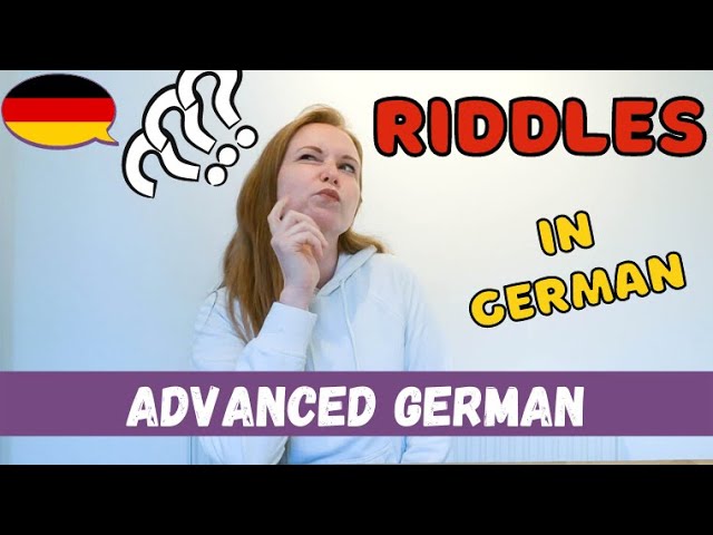 6 Riddles in German // Learn German with Games│Pre-Advanced German cover art