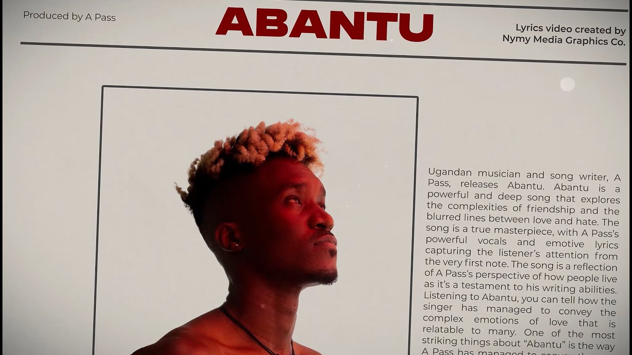 A Pass - Abantu (Official Lyrics Video) cover art