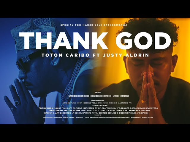TOTON CARIBO - THANK GOD FT JUSTY ALDRIN ( OFFICIAL MV) cover art