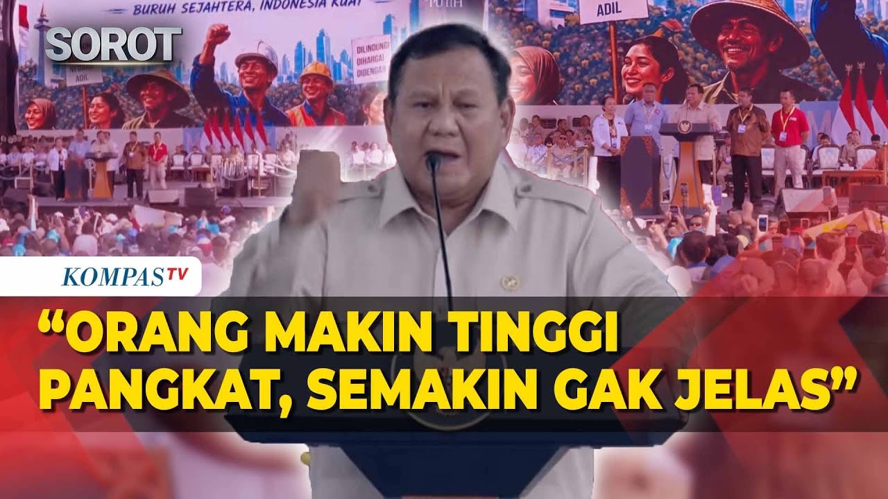 Prabowo: Saya Sedih, Orang Semakin Tinggi Pangkat, Makin Tidak Jelas cover art