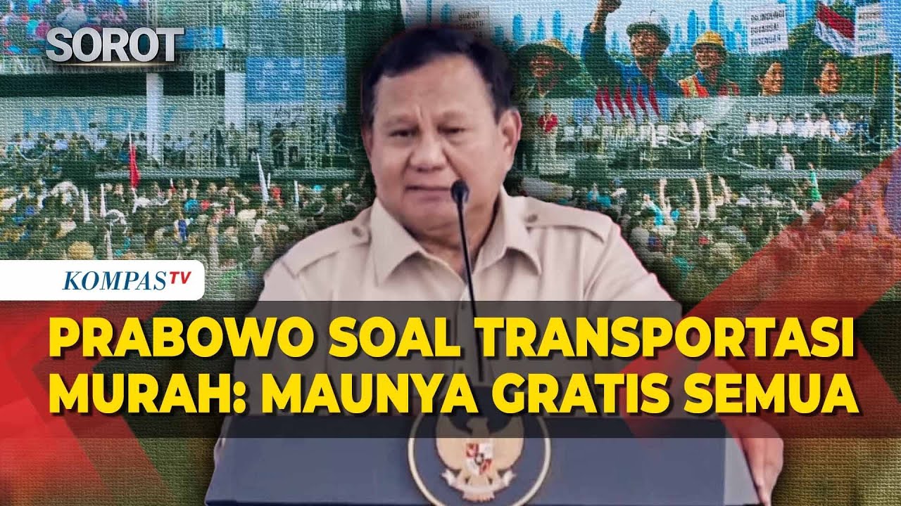 Kelakar Presiden Prabowo Soal Proyeksi Fasilitas Transportasi Murah Bagi Buruh cover art
