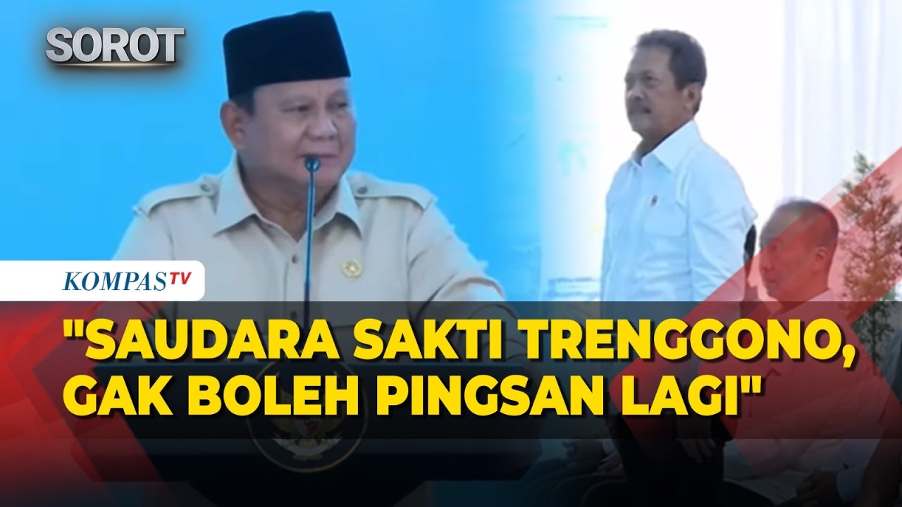 Canda Prabowo ke Trenggono dan Kapolri: Enggak Boleh Pingsan Lagi, Makin Kurus Kau cover art