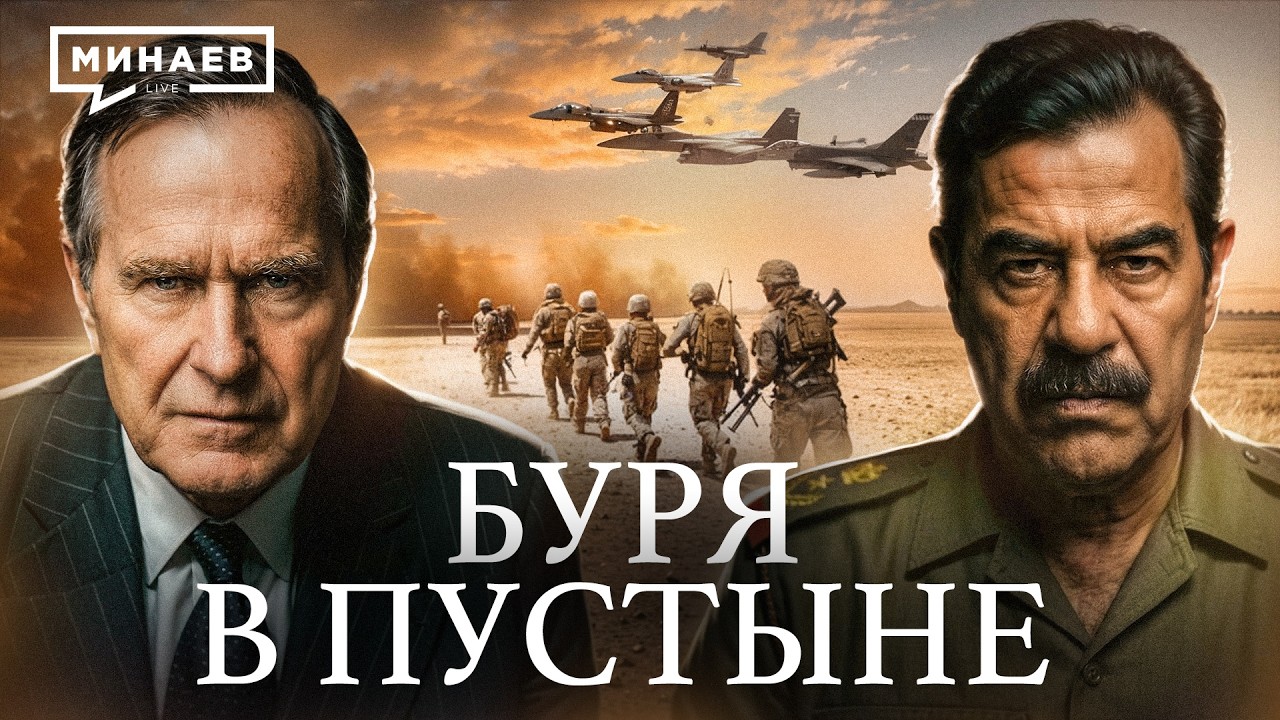 Зачем США вторглись в Ирак в 1991 году? / Операция «Буря в пустыне» / Уроки истории / МИНАЕВ cover art