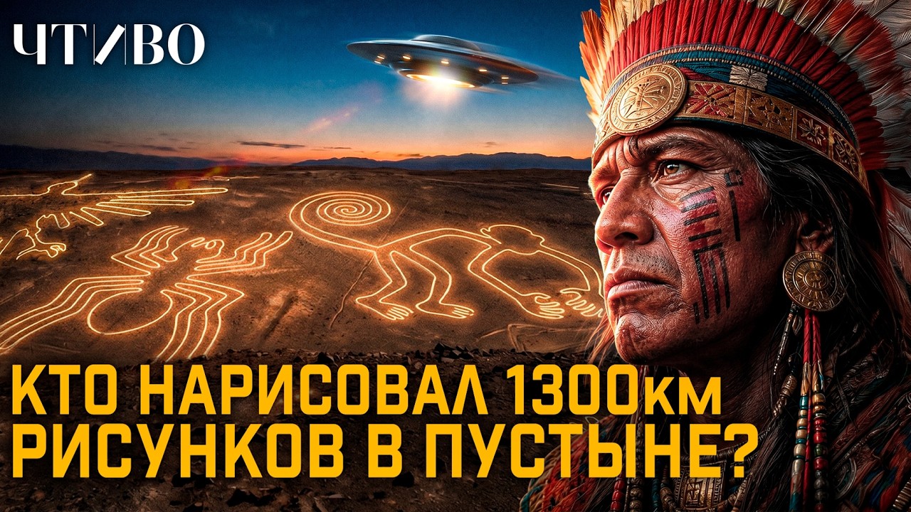 Загадка линий Наска: Кто и зачем нарисовал гигантские рисунки в пустыне в Перу? / ЧТИВО cover art