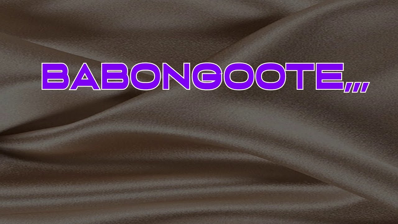Babongote - David Lutalo (Lyric Video) cover art