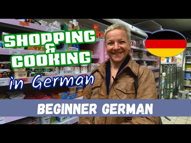 Grocery Shopping & Cooking with Vroni│Beginner German cover art