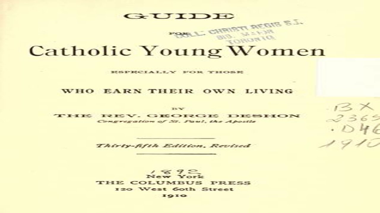 Guide for Catholic Young Women: Especially For Those Who Earn Their Own Living cover art