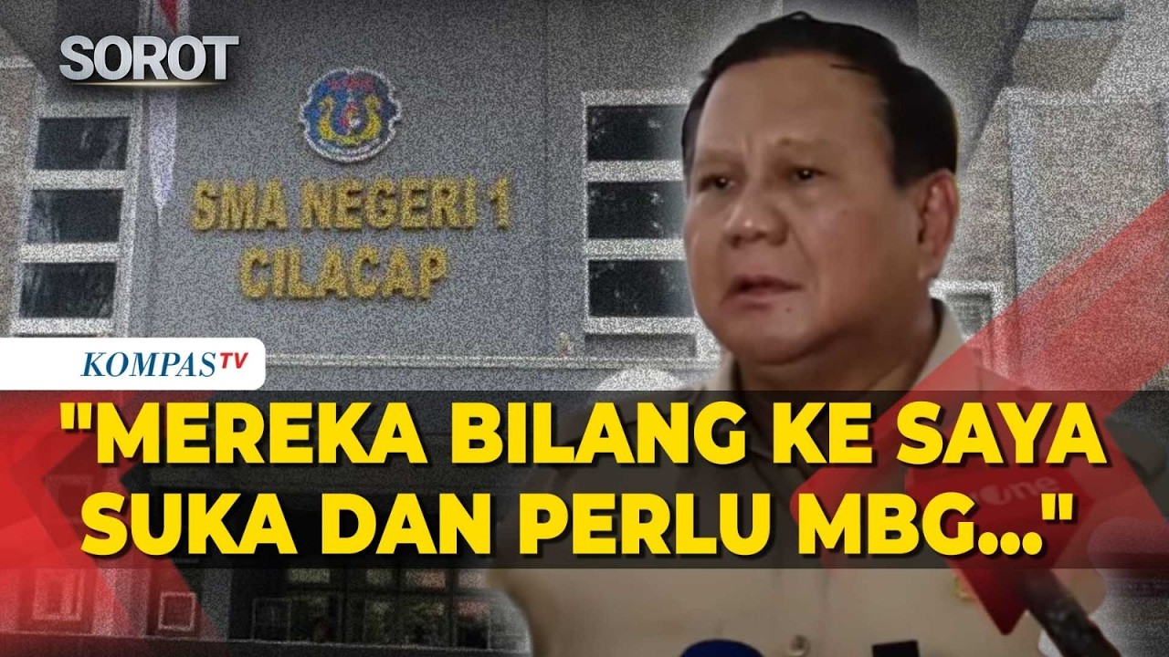 Prabowo Cerita Siswa SMAN 1 Cilacap Terbantu MBG: Sangat Bantu Hemat Uang cover art