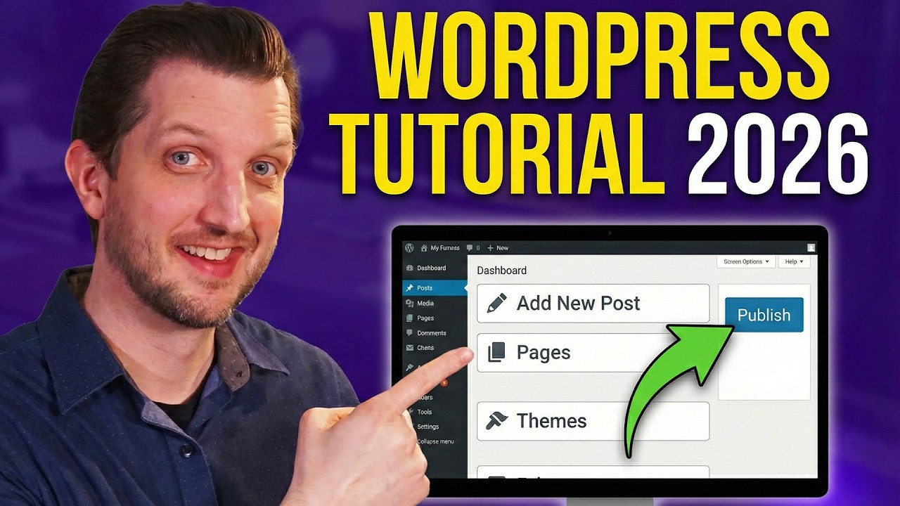 WordPress Tutorial for Beginners 2026 cover art