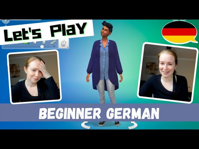 Let's Play The Sims - Character Creation (in German)│Part 1│Beginner German cover art