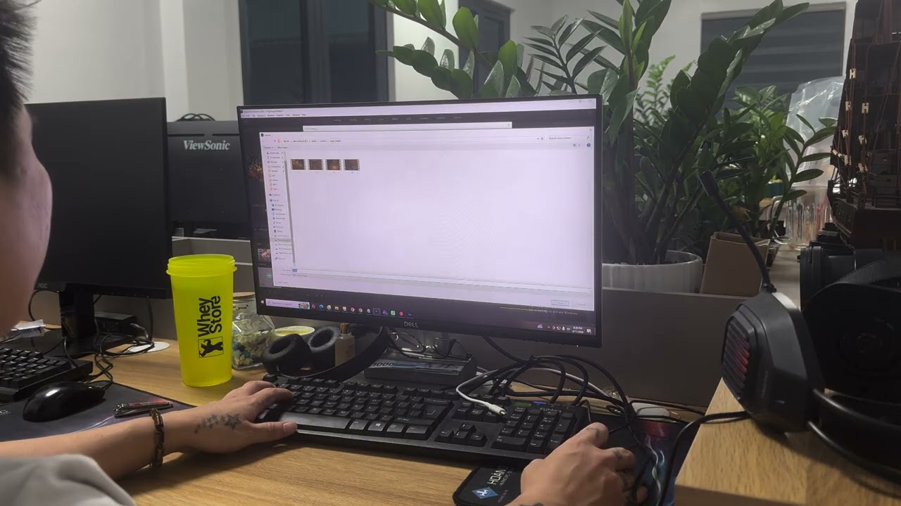 The process of me producing videos on the channel