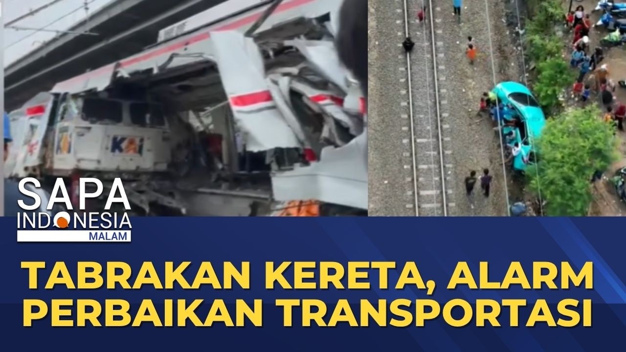Tabrakan Kereta di Bekasi, Alarm Perbaikan Transportasi | SAPA MALAM cover art