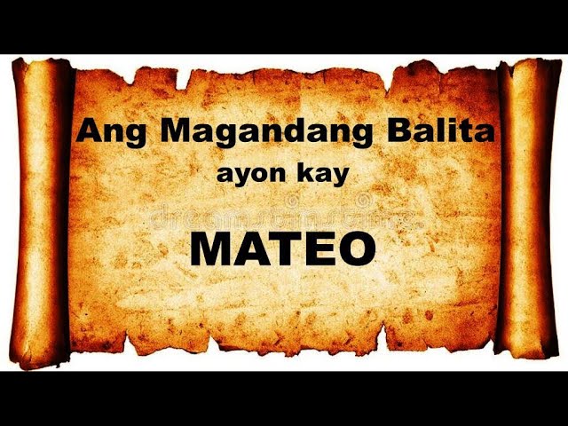 MATEO 1-28: Audio & Text Bible (Tagalog) Dramatized #bible #salitangdiyos #audiobible cover art