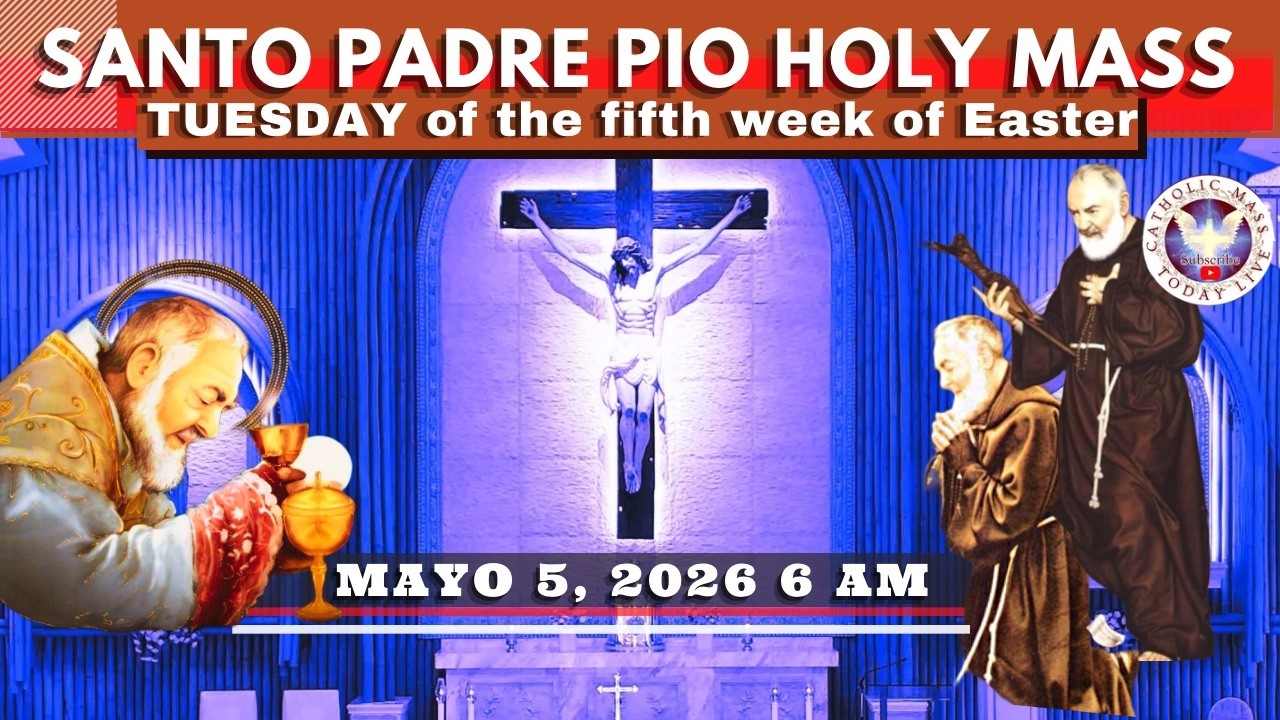 HOLY MASS TODAY LIVE at Santo Padre Pio National Shrine ^ Mayo 05, 2026 6AM cover art
