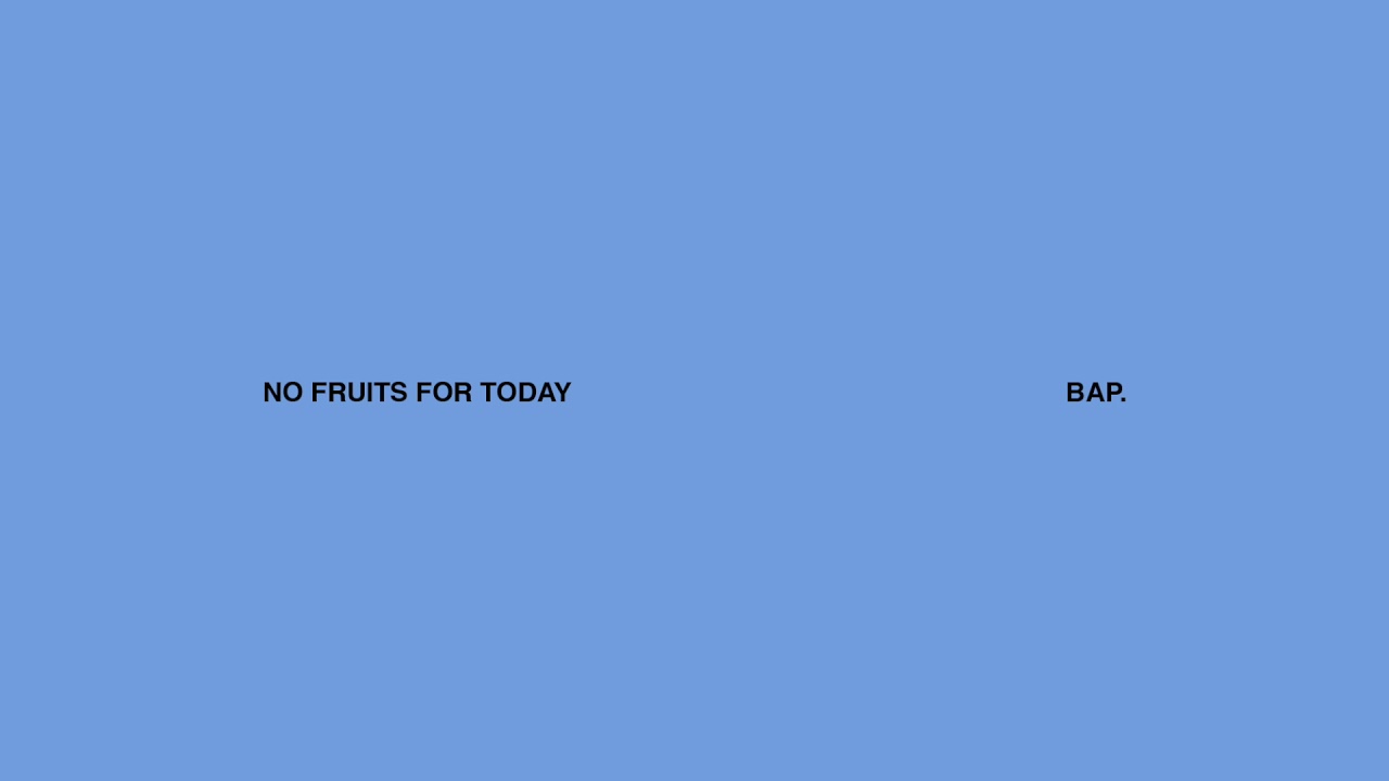 no fruits for today. cover art