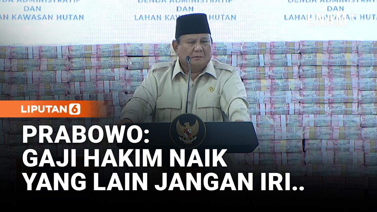 Tegas Prabowo Minta Gaji Hakim Naik: Lembaga Lain Jangan Iri | Liputan6 cover art