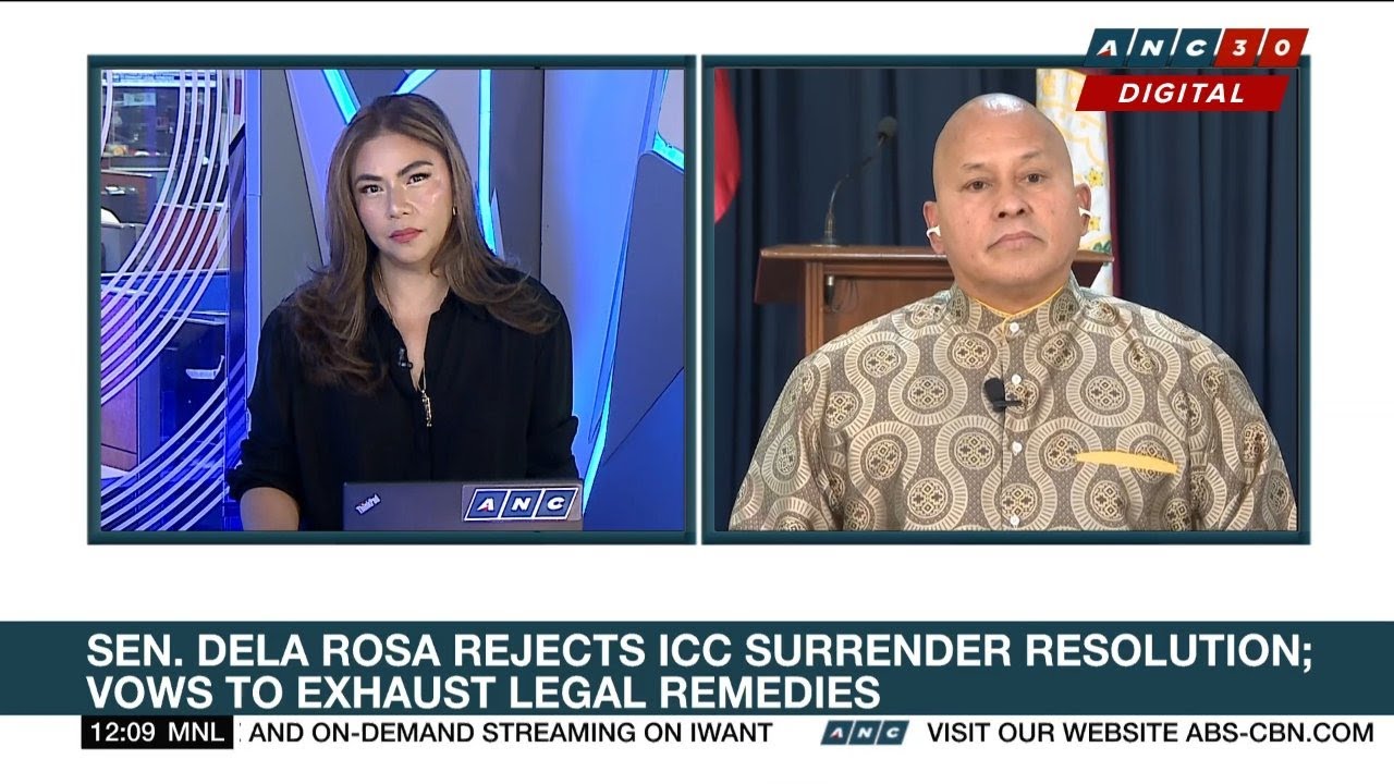 'Wag atat na atat': Dela Rosa says to exhaust all legal remedies vs ICC arrest warrant | ANC cover art