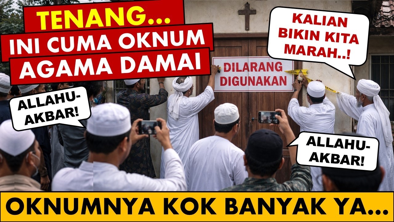 🔴 Agama DAMAI beraksi menyegel Ibadah POUK Teluknaga cover art