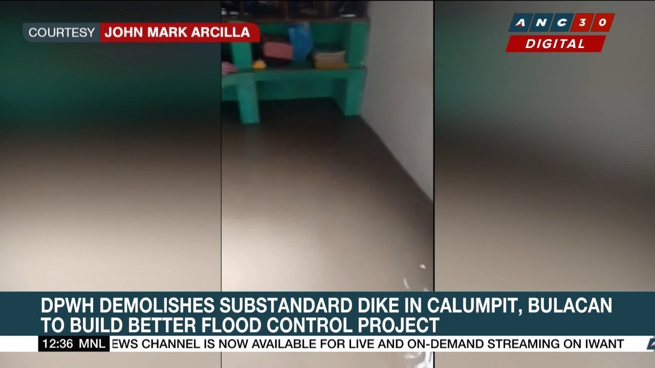 DPWH demolishes substandard dike in Calumpit, Bulacan to build better flood control project cover art