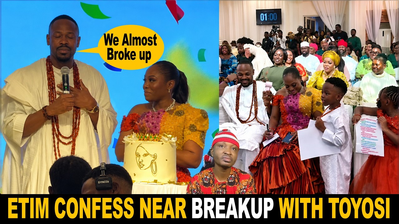 Etim Effiong Confess Near Break Up With Wife Toyosi At Her 40th Birthday cover art