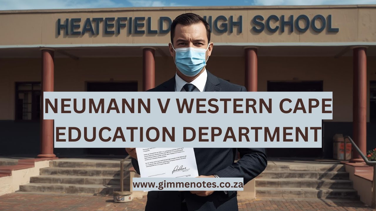 Neumann v Western Cape Education Department (C383/2023) [2026] ZALCCT 1 cover art