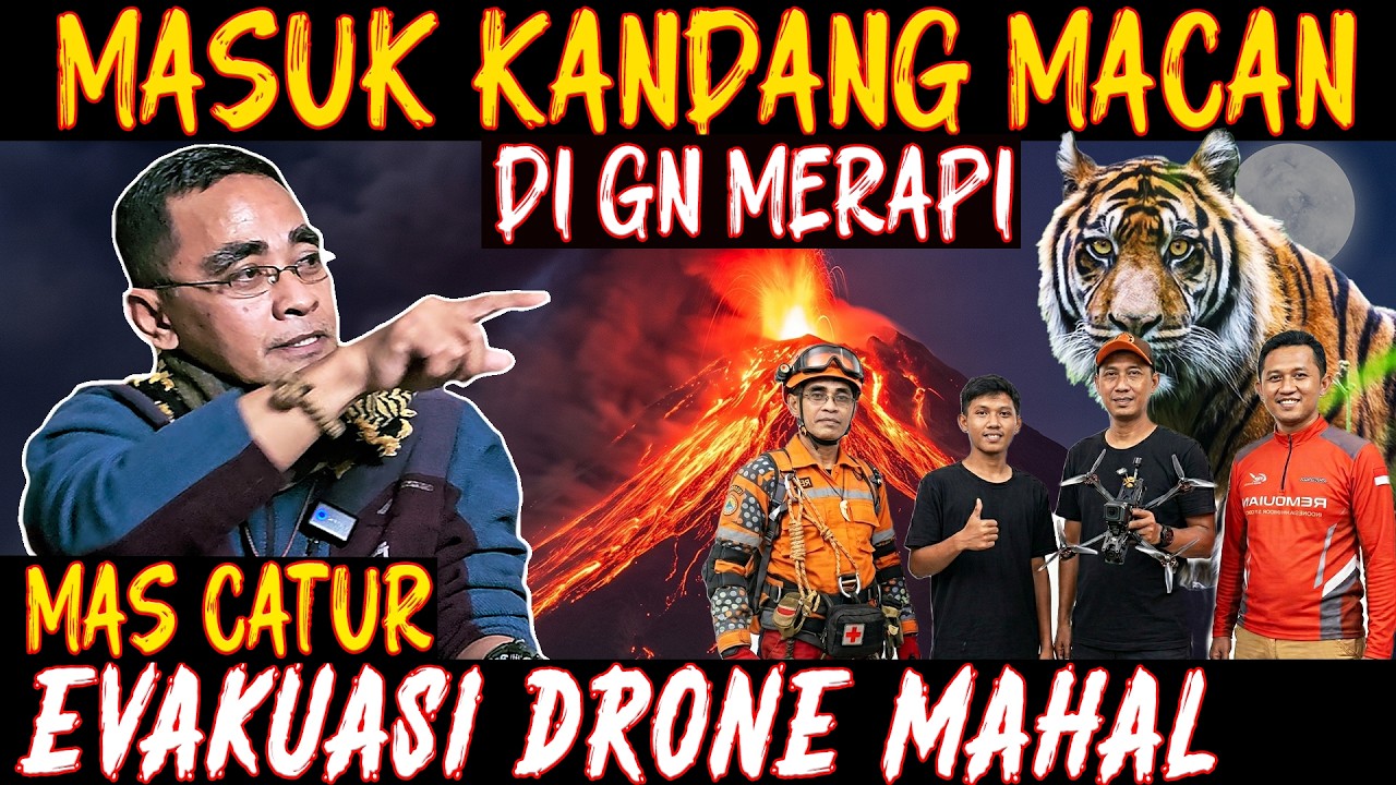 KAMI DI PANTAU HARIMAU JAWA !! EVAKUASI DRONE DENGAN TARUHAN NYAWA DI GUNUNG MERAPI. cover art