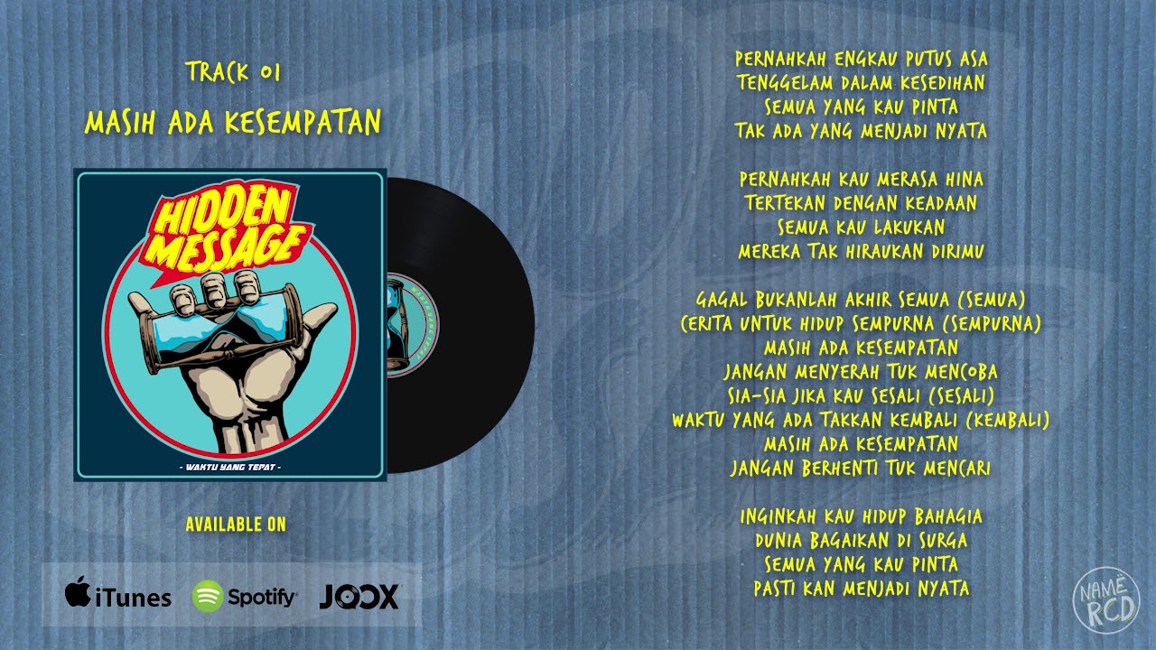 Hidden Message -  Masih ada kesempatan (Audio With Lyrics) cover art