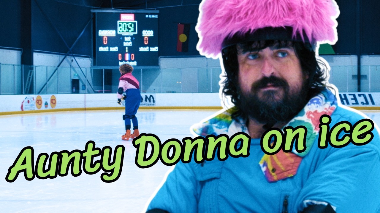 Aunty Donna Olympics on ice cover art