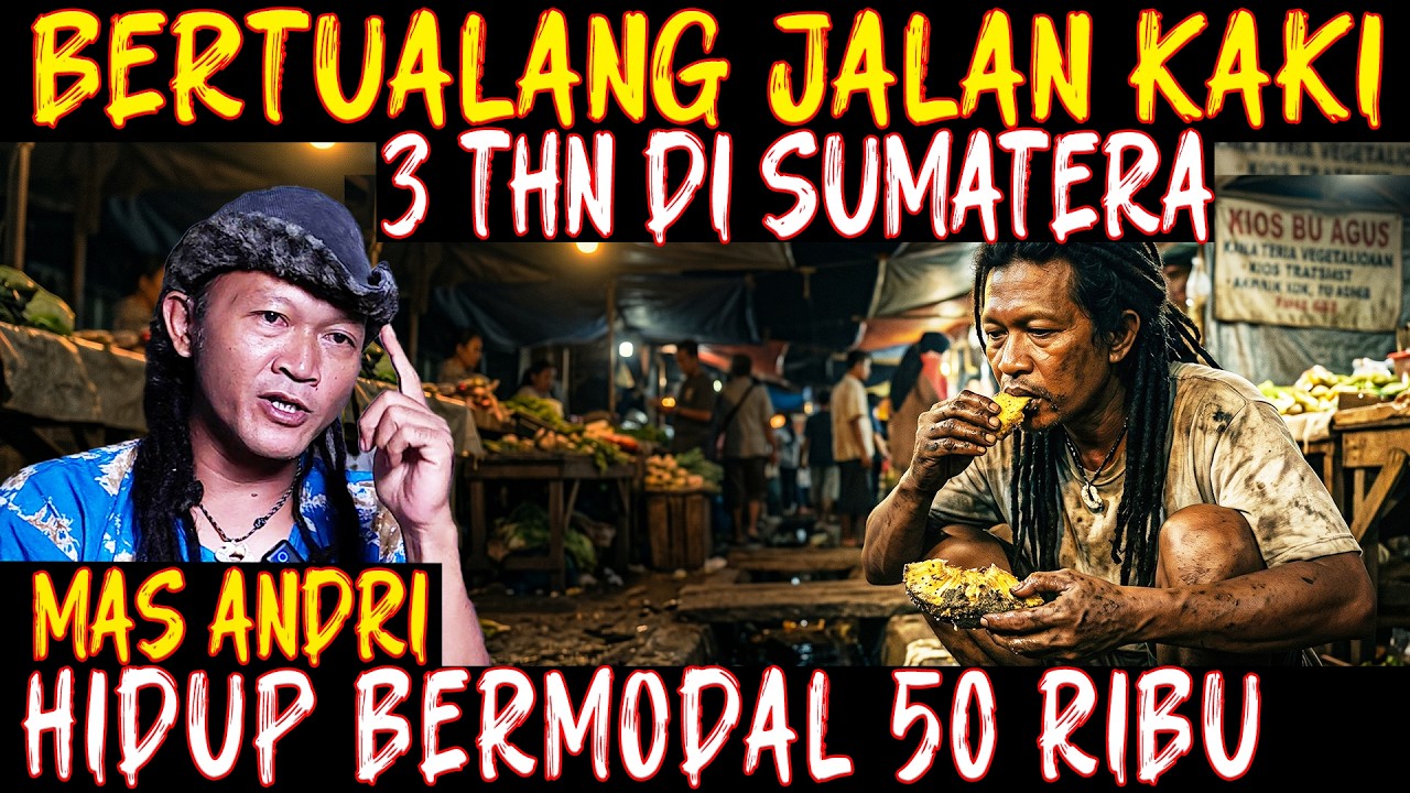MAS ANDRI 1. NEKAT !! JADI GELANDANGAN DI SUMATRA. MAKAN SAMPAH PASAR & BERTEMU ULAR BESAR.  cover art