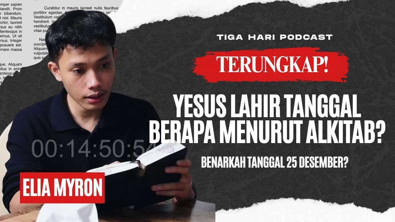 APAKAH YESUS LAHIR DI TANGGAL 25 DESEMBER? DALAM PALUNGAN ATAU DI BAWAH POHON KURMA? cover art