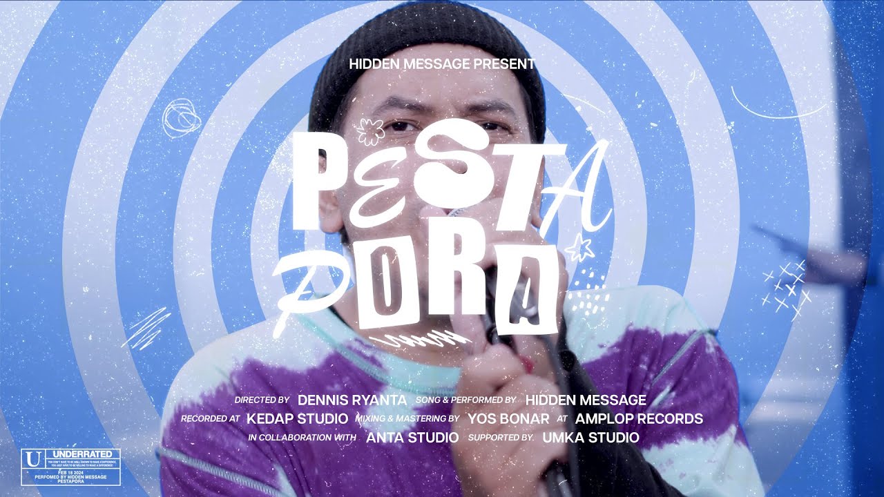 HIDDEN MESSAGE - PESTA PORA (OFFICIAL MUSIC VIDEO) cover art