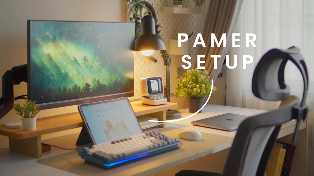 Setup Meja Kerja Produktif 2025 - WFH, Nyaman, Estetik cover art