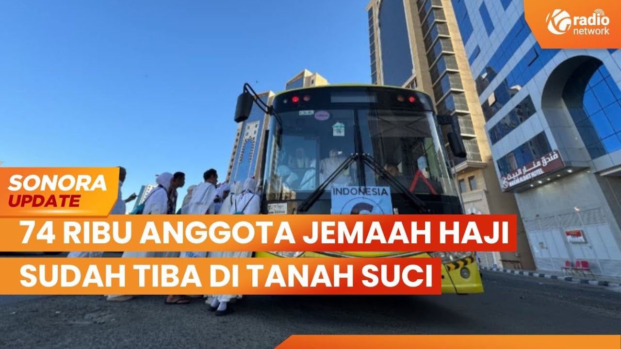 74 Ribu Jemaah Haji Indonesia Ibadah Umrah Wajib Pakai Bus Shalawat | SONORA UPDATE cover art