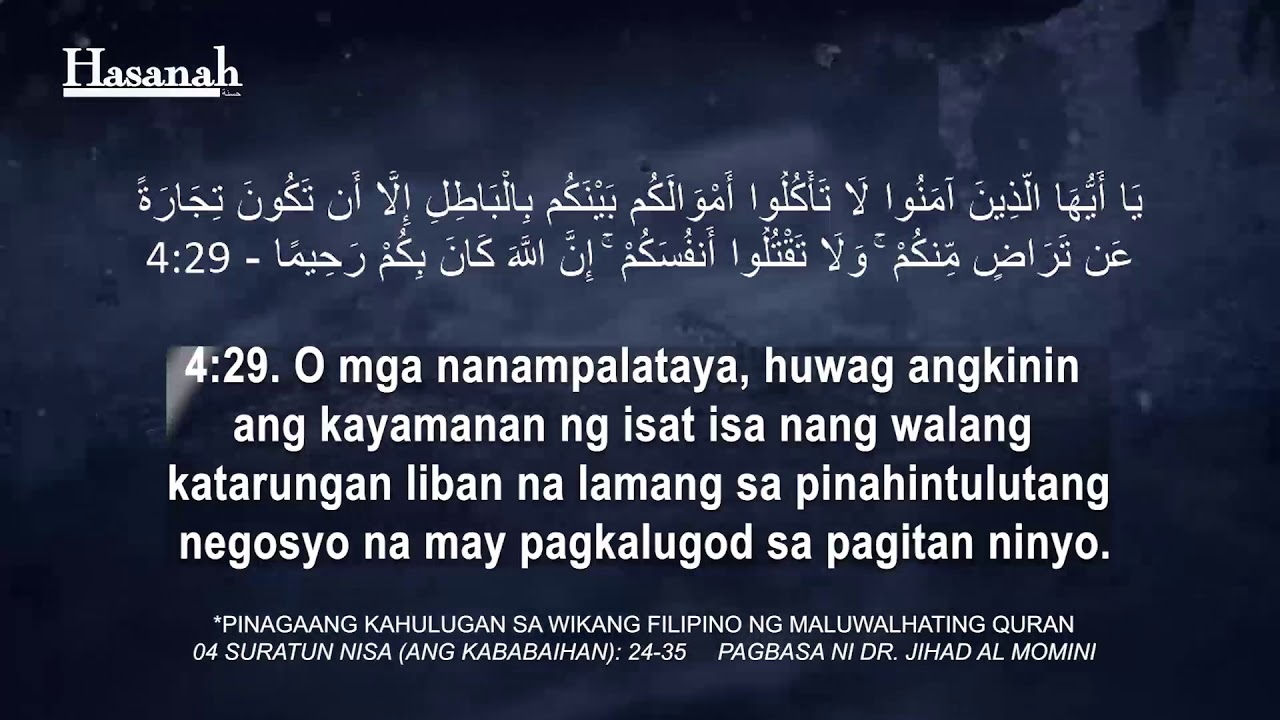 Suratun Nisa 24-35 Quran Tagalog Translation cover art