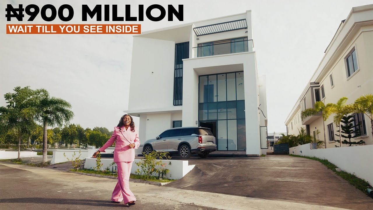 Inside a ₦900M ($600K) Ultra-Luxury Mansion in Lekki, Lagos | 5 Bedroom+BQ, Study, Swimming Pool. cover art