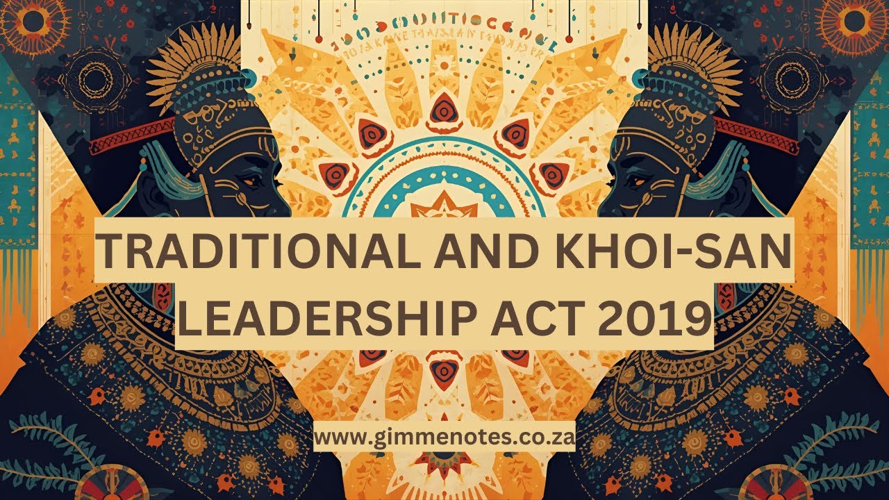 Traditional and Khoi-San Leadership Act 2019: Recognising Heritage and Equality in South Africa cover art