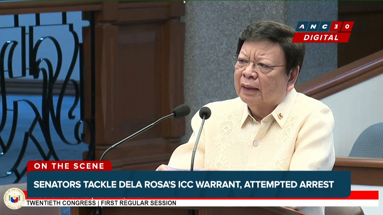 WATCH: Sen. Rodante Marcoleta hits ICC warrant, arrest attempt vs Dela Rosa | ANC cover art
