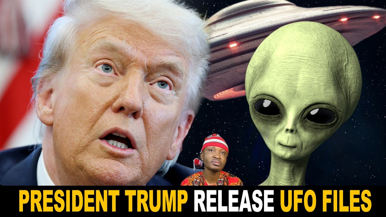 President Trump Releases Classified UFO Alien files cover art