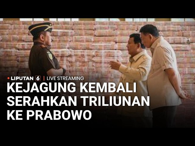 🔴 LIVE | Kejagung Kembali Serahkan Uang Sitaan Triliunan ke Presiden Prabowo cover art
