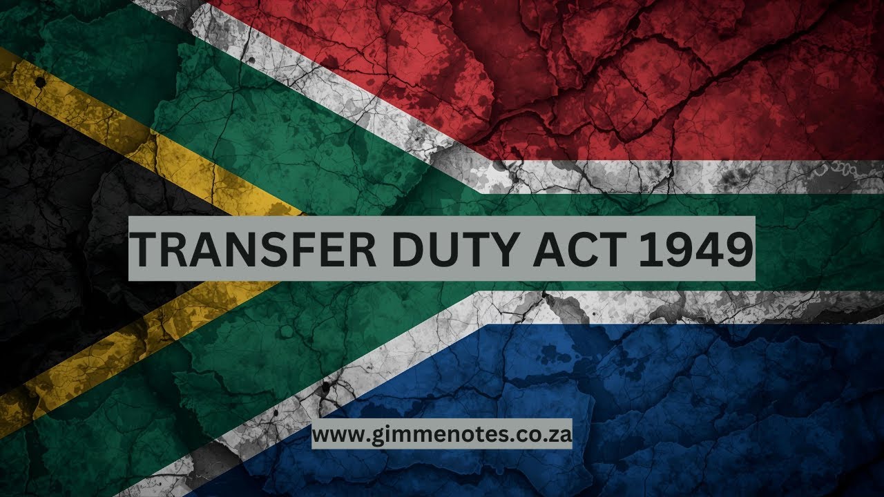 Transfer Duty Act 1949: Understanding Property Tax on Land Transfers in South Africa cover art
