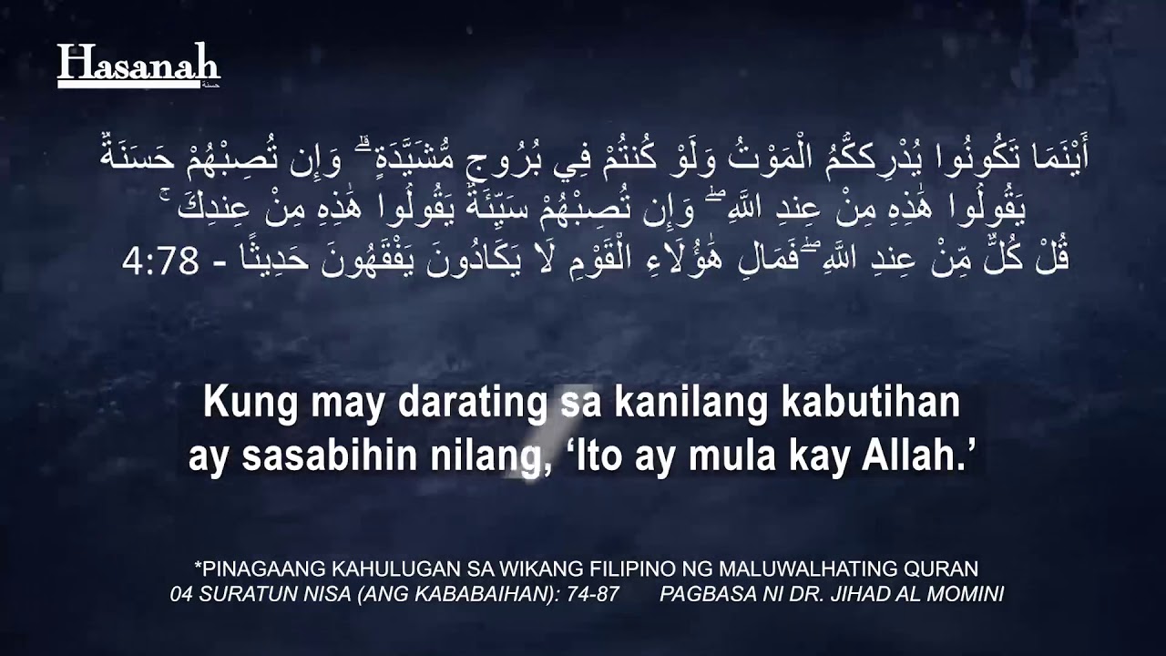 Suratun Nisa 74-87 Quran Tagalog Translation cover art