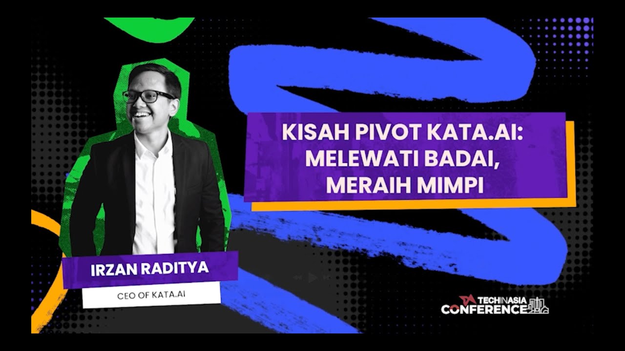 Founders Talk: Irzan Raditya - Kata.AI at Tech in Asia Conference Jakarta 2024 cover art